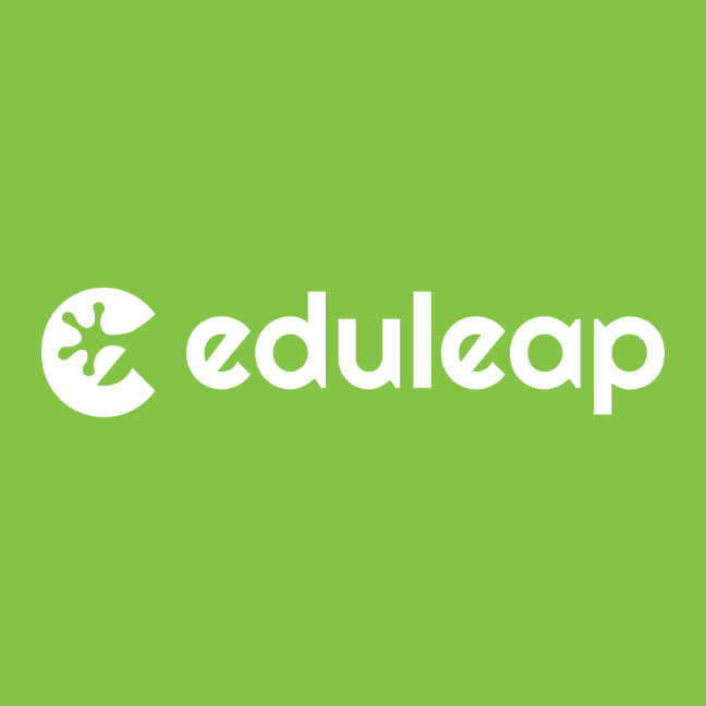 EduLeap online learning education logo design